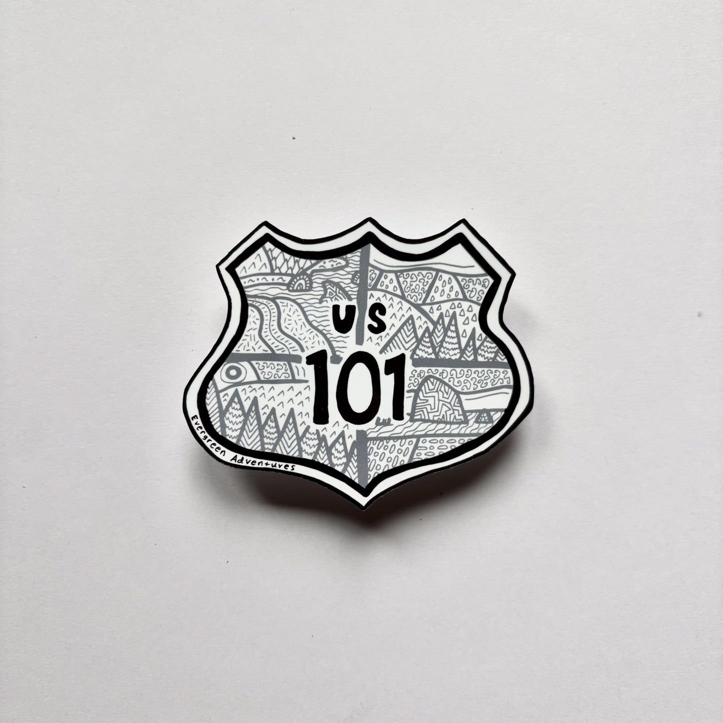 Highway 101 Sticker/Magnet