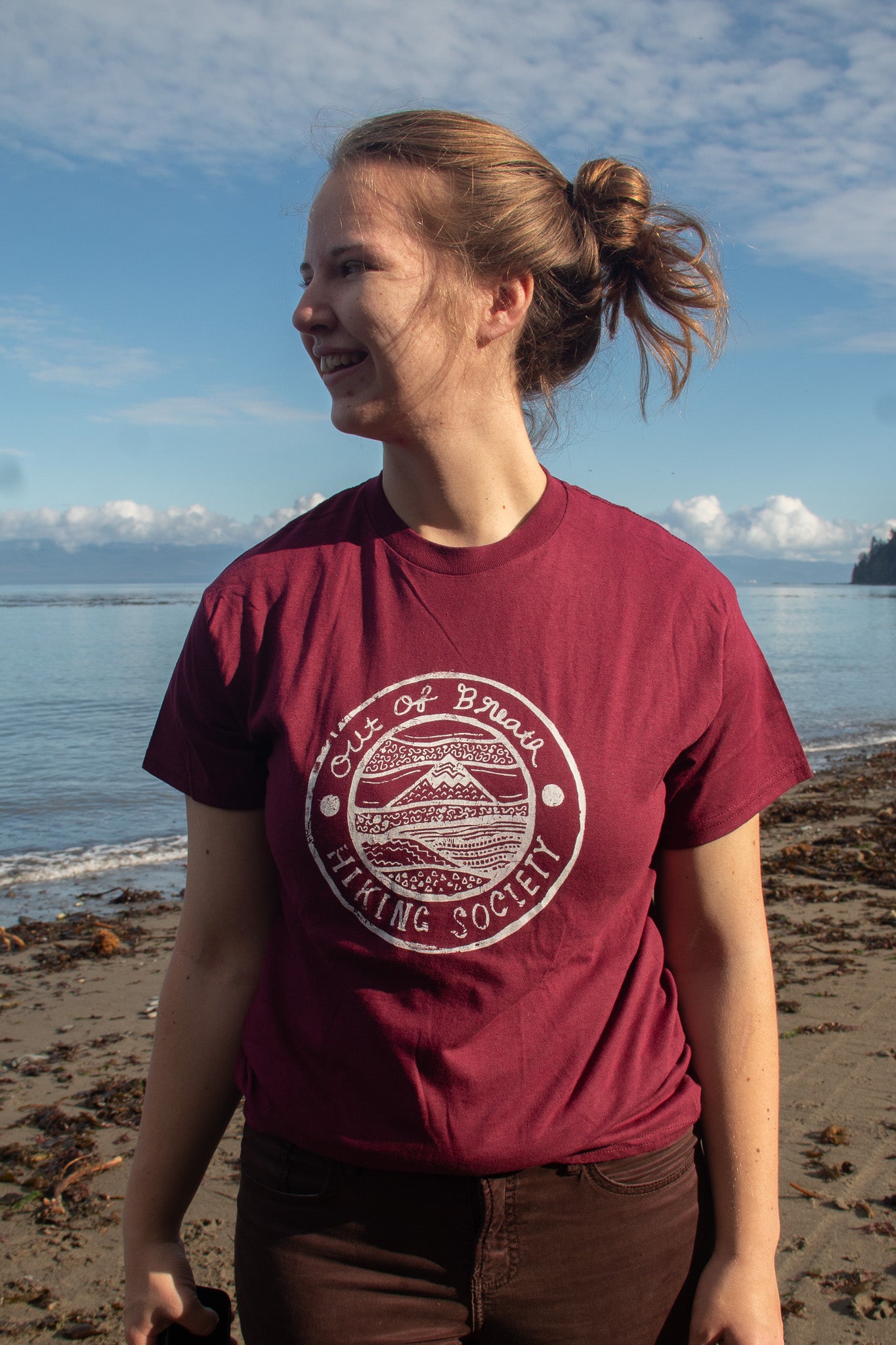 Brown Softsyle Gildan Hiking Society Tshirt