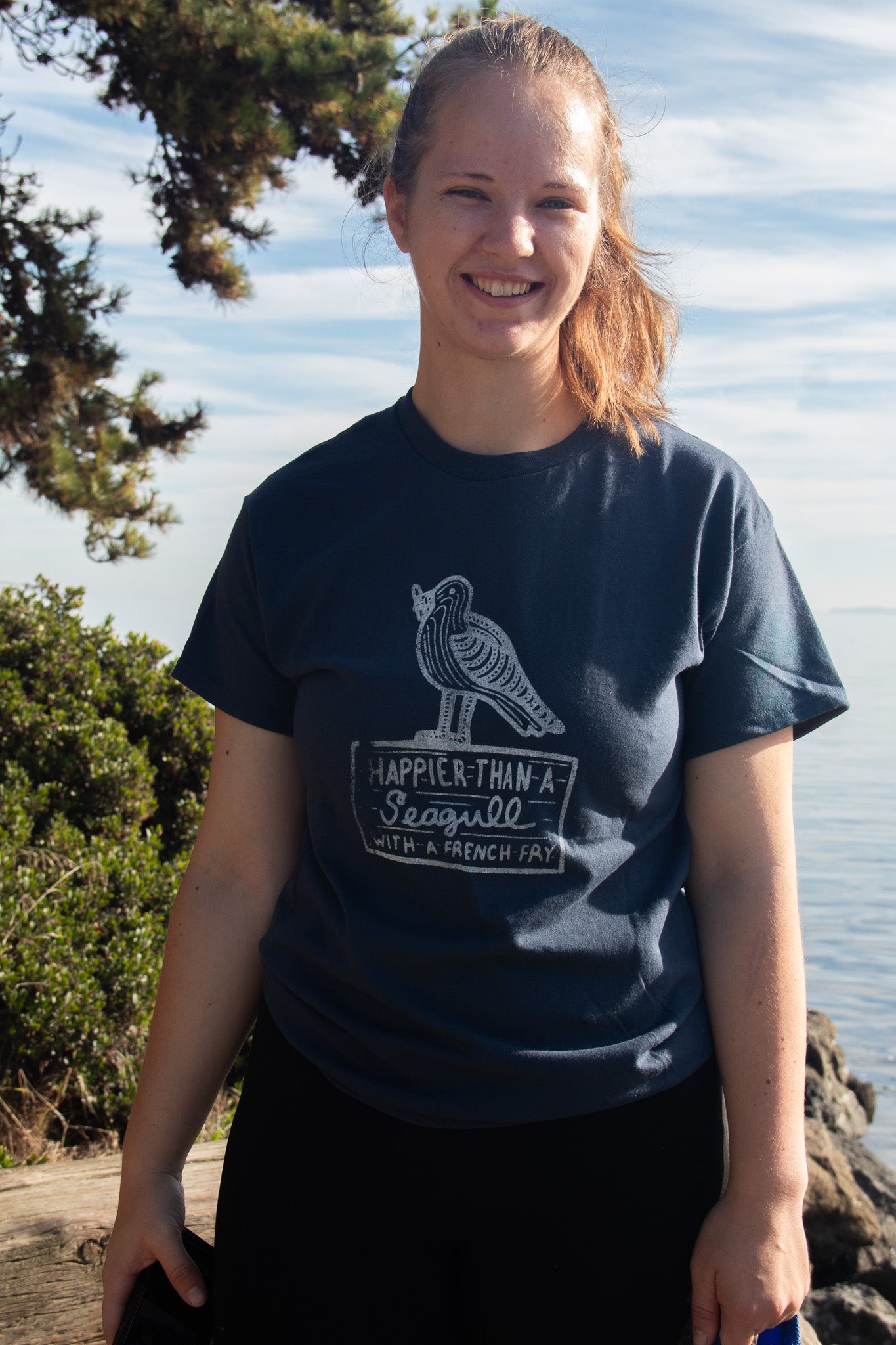 Dark Blue Gildan Seagull Tshirt