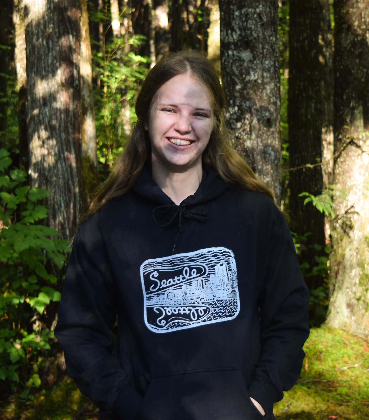 Black Seattle Hoodie