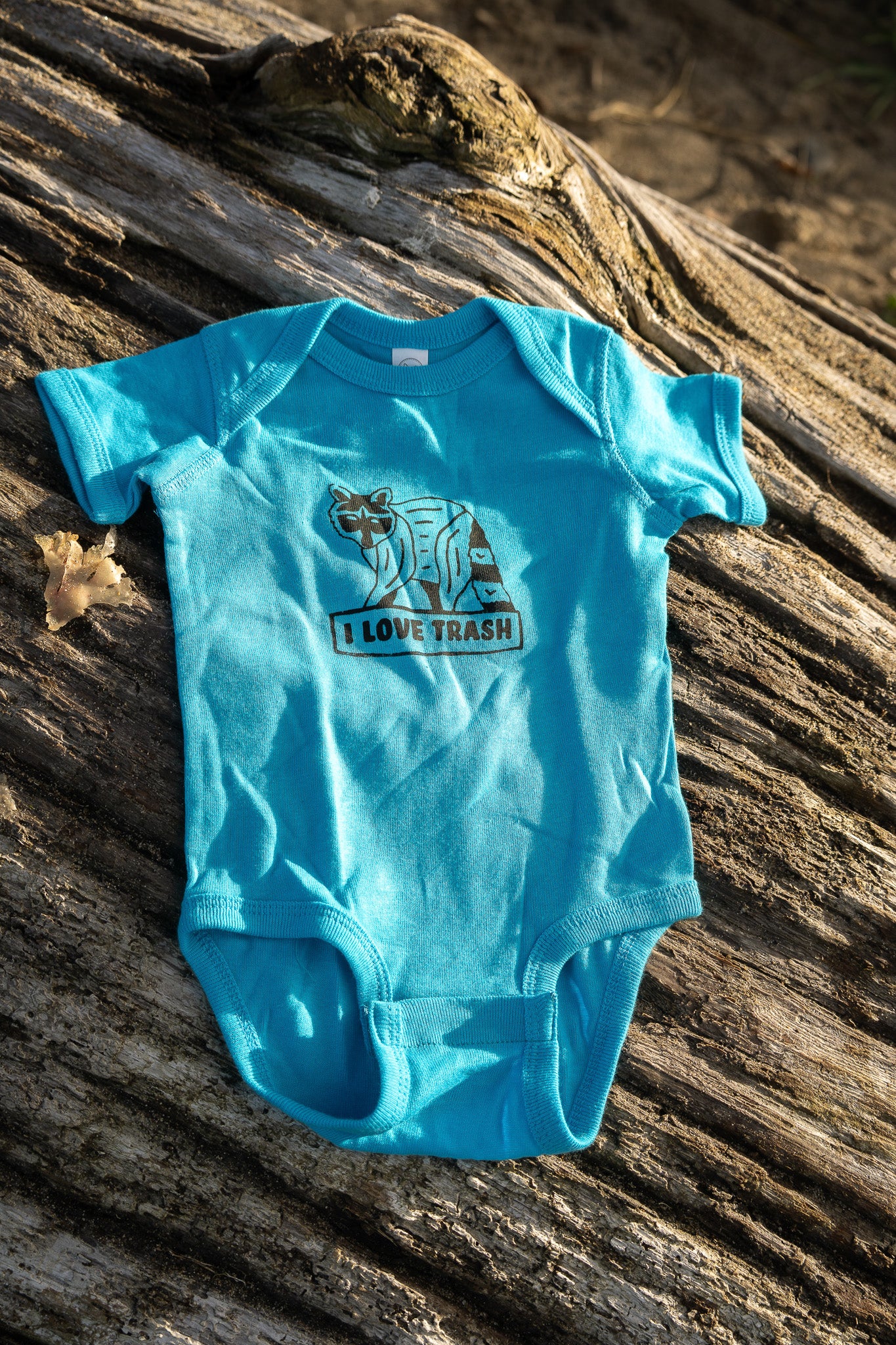 I love trash Raccoon Baby Onsie