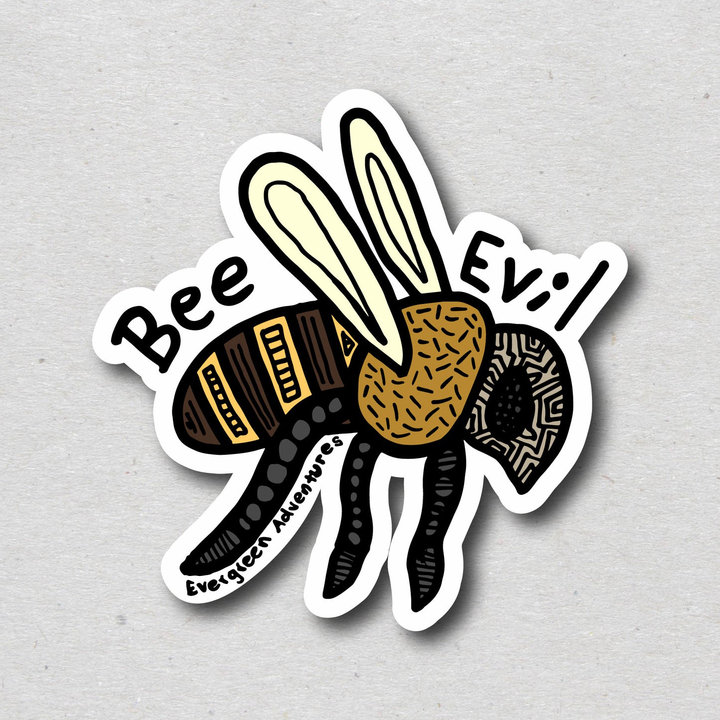 Bee Evil Sticker/Magnet