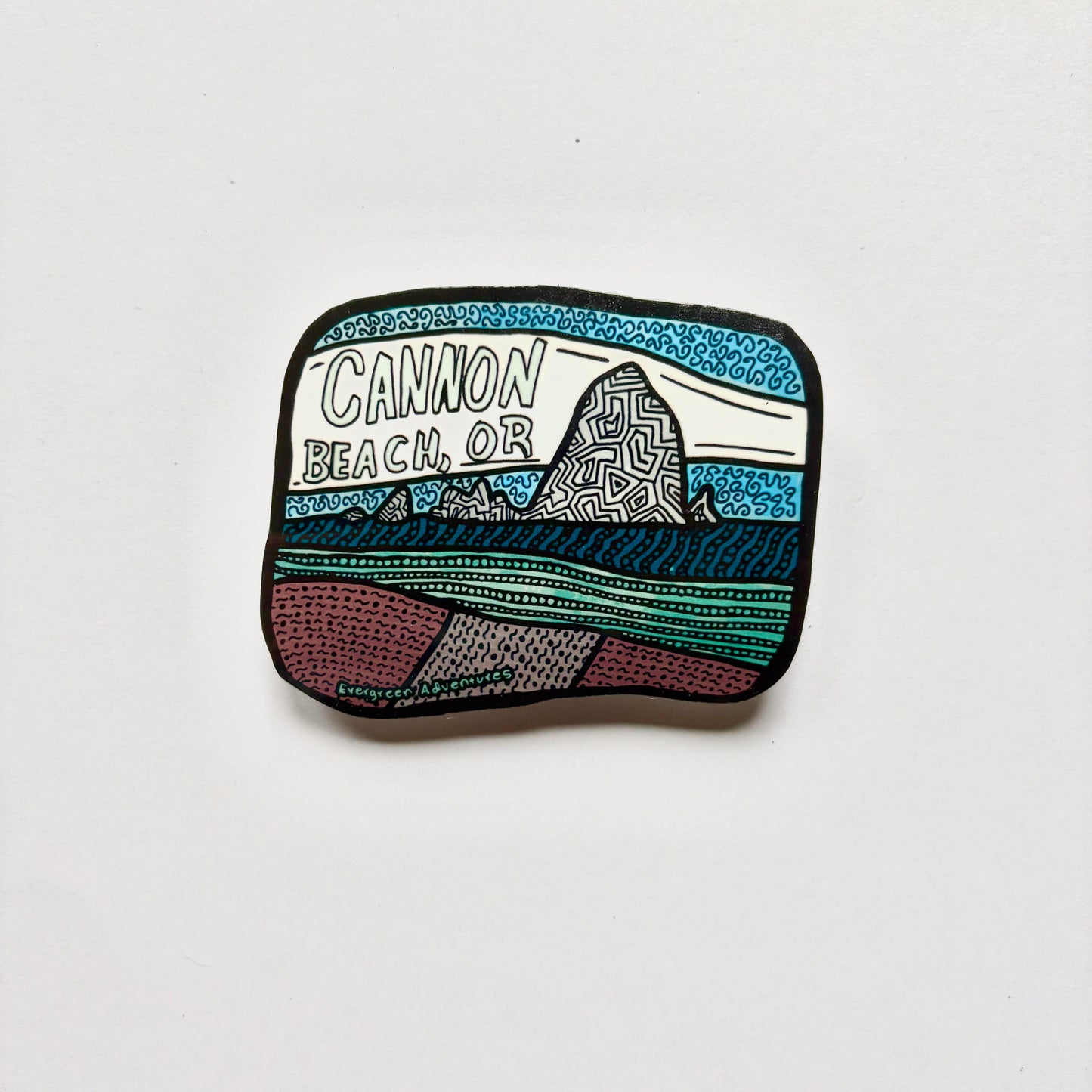Cannon Beach Sticker/Magnet