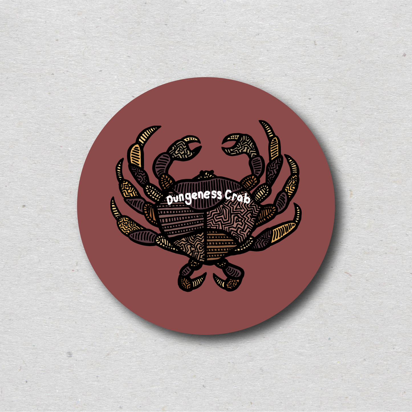 Dungeness Crab Sticker/Magnet