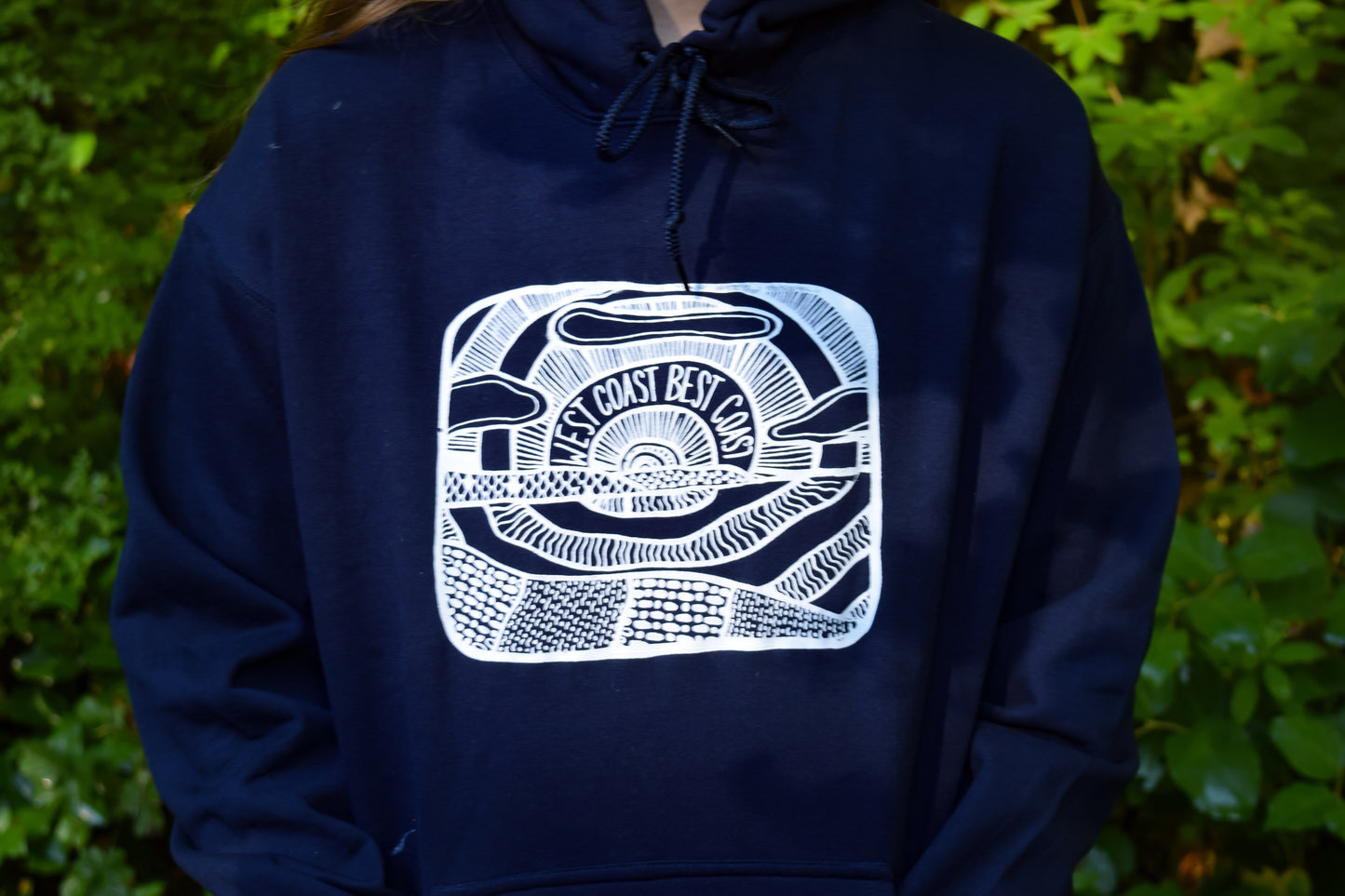 Navy West Coast Hoodie