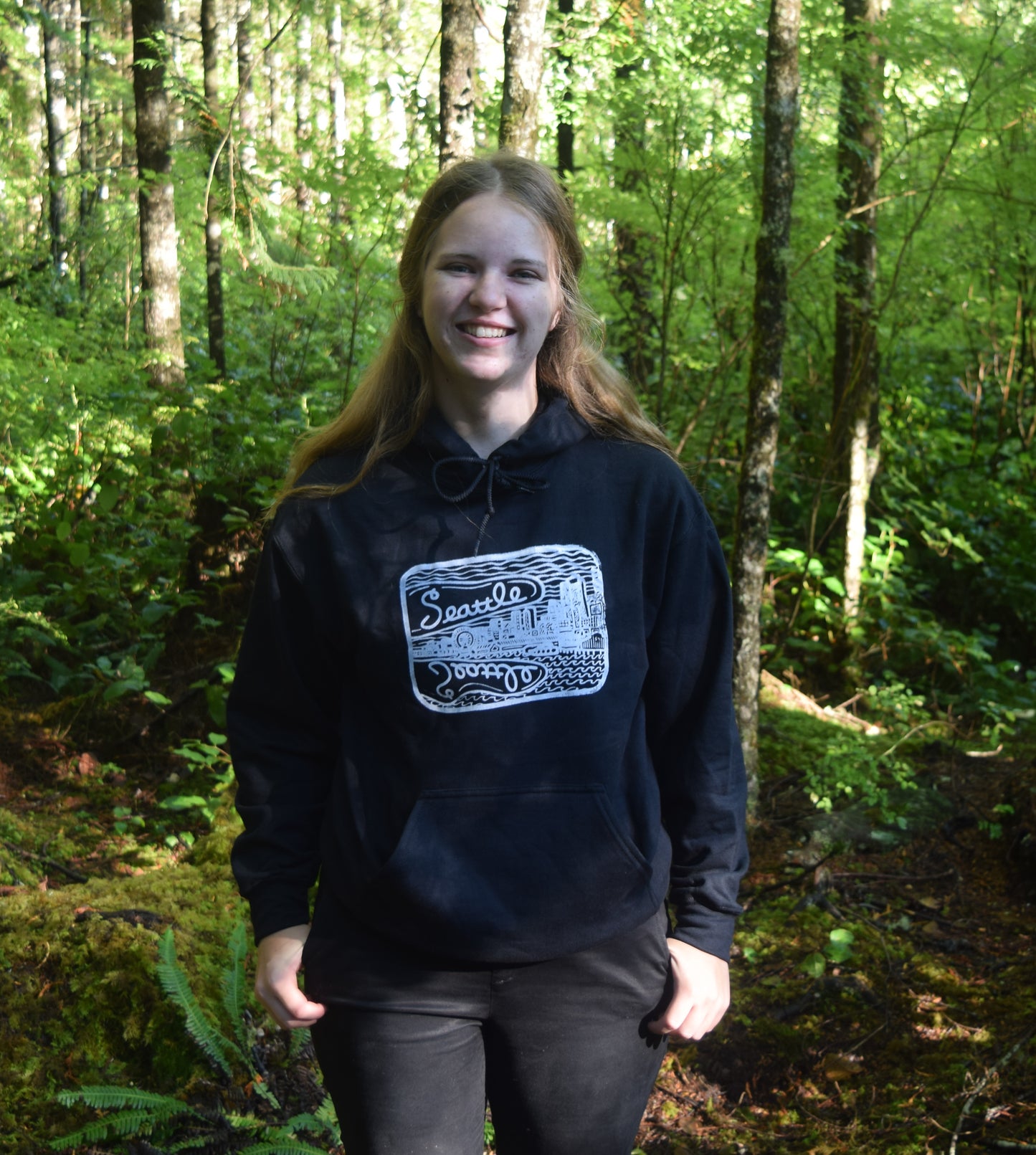 Black Seattle Hoodie