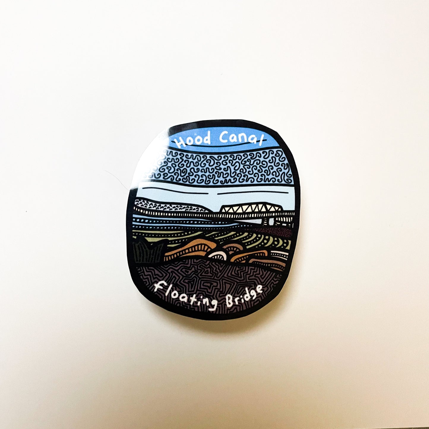 Hood Canal Bridge Sticker/Magnet
