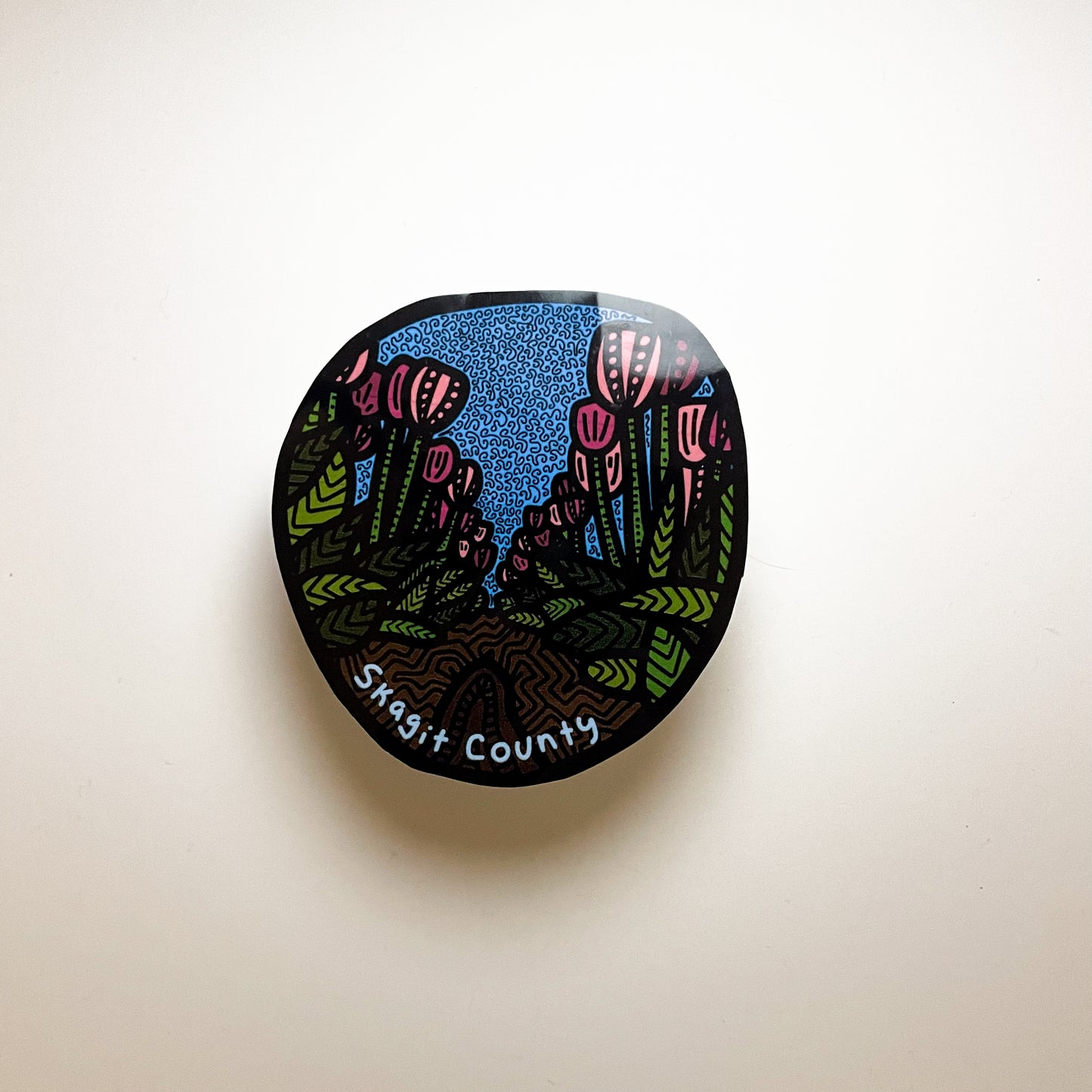 Skagit County Tulips Sticker/Magnet