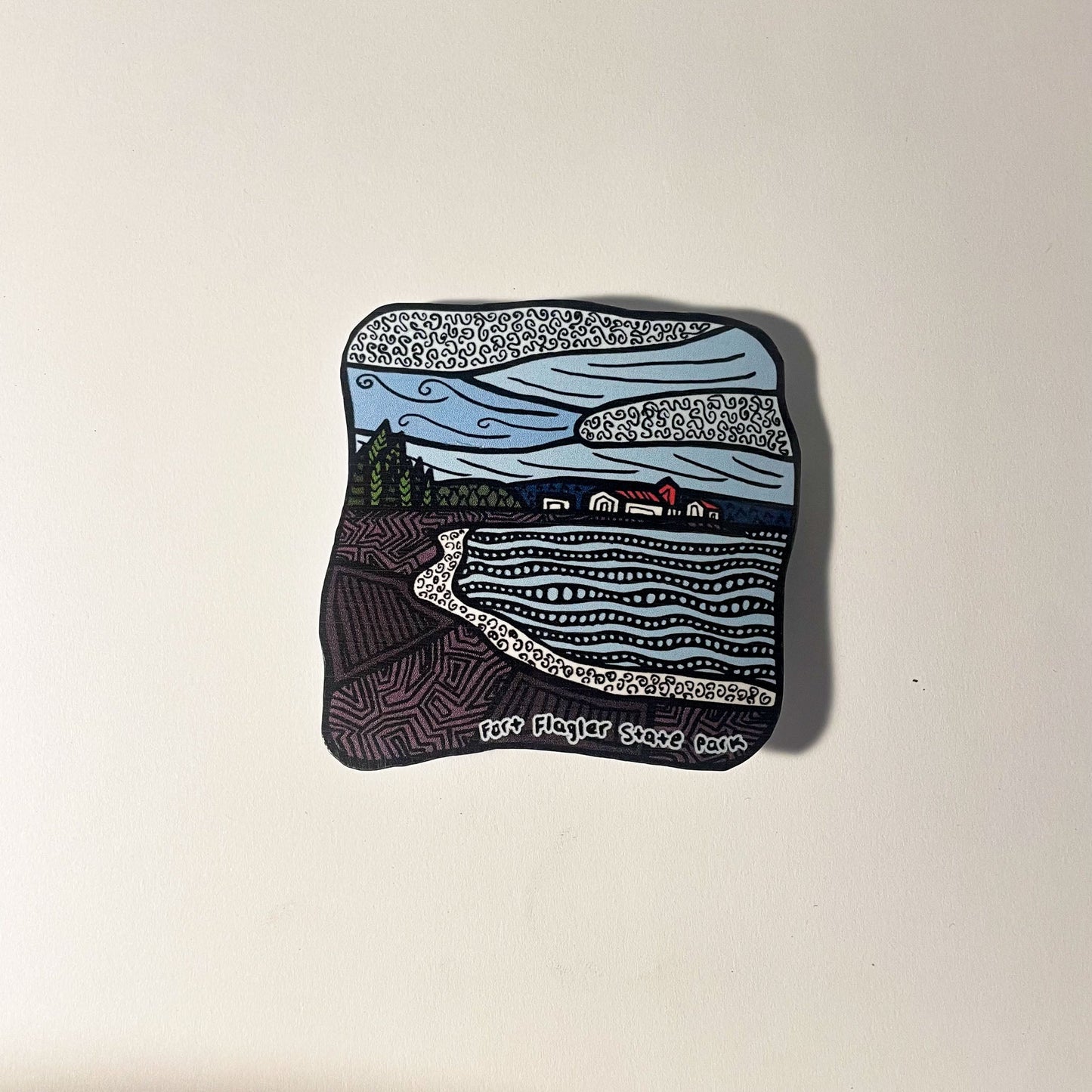 Fort Flagler Beach Sticker/Magnet