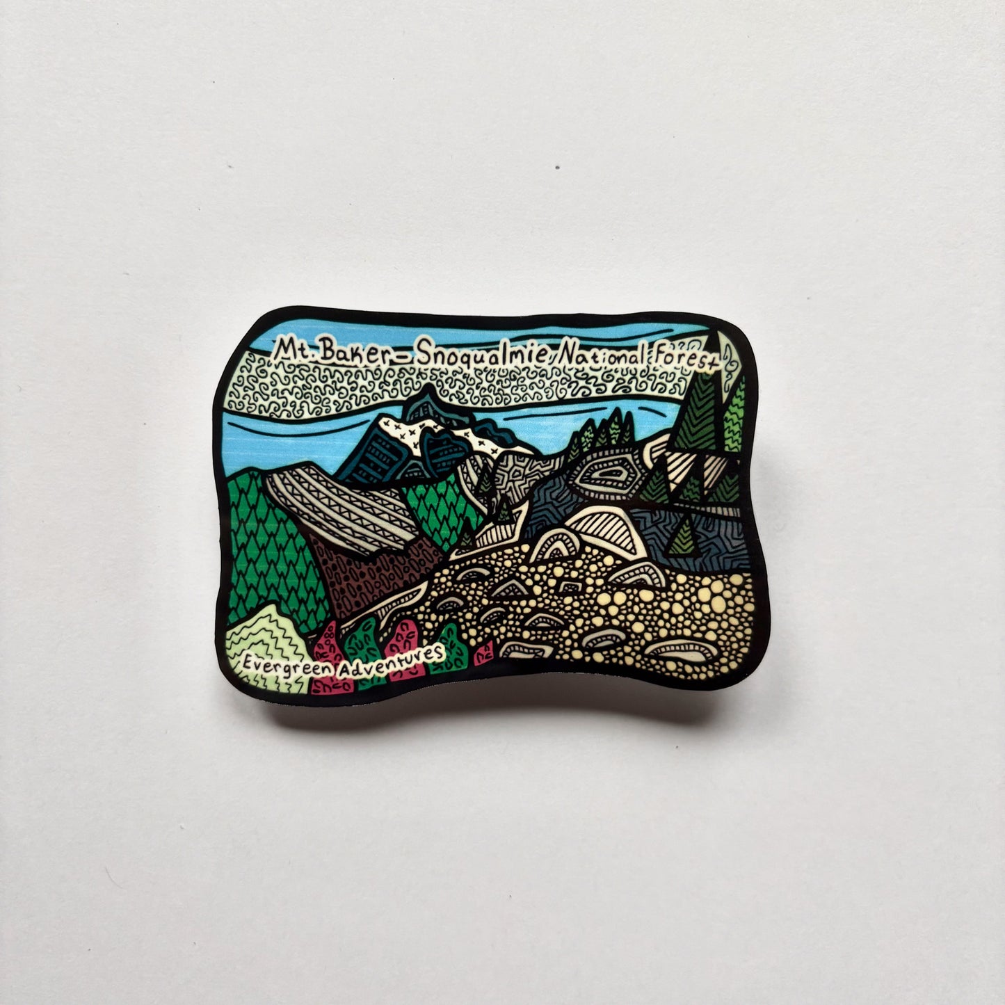 Mt. Baker Snoqualmie National Forest Sticker/Magnet