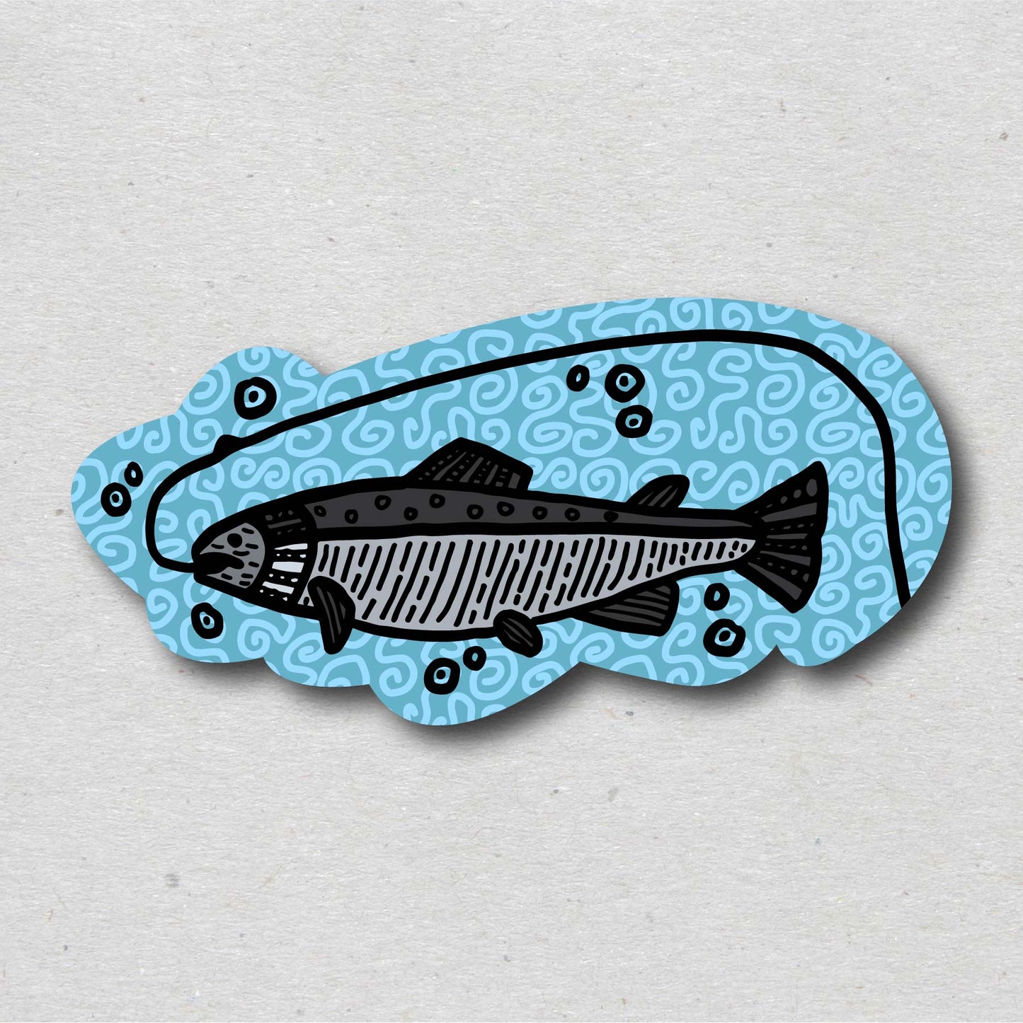 Salmon Sticker/Magnet