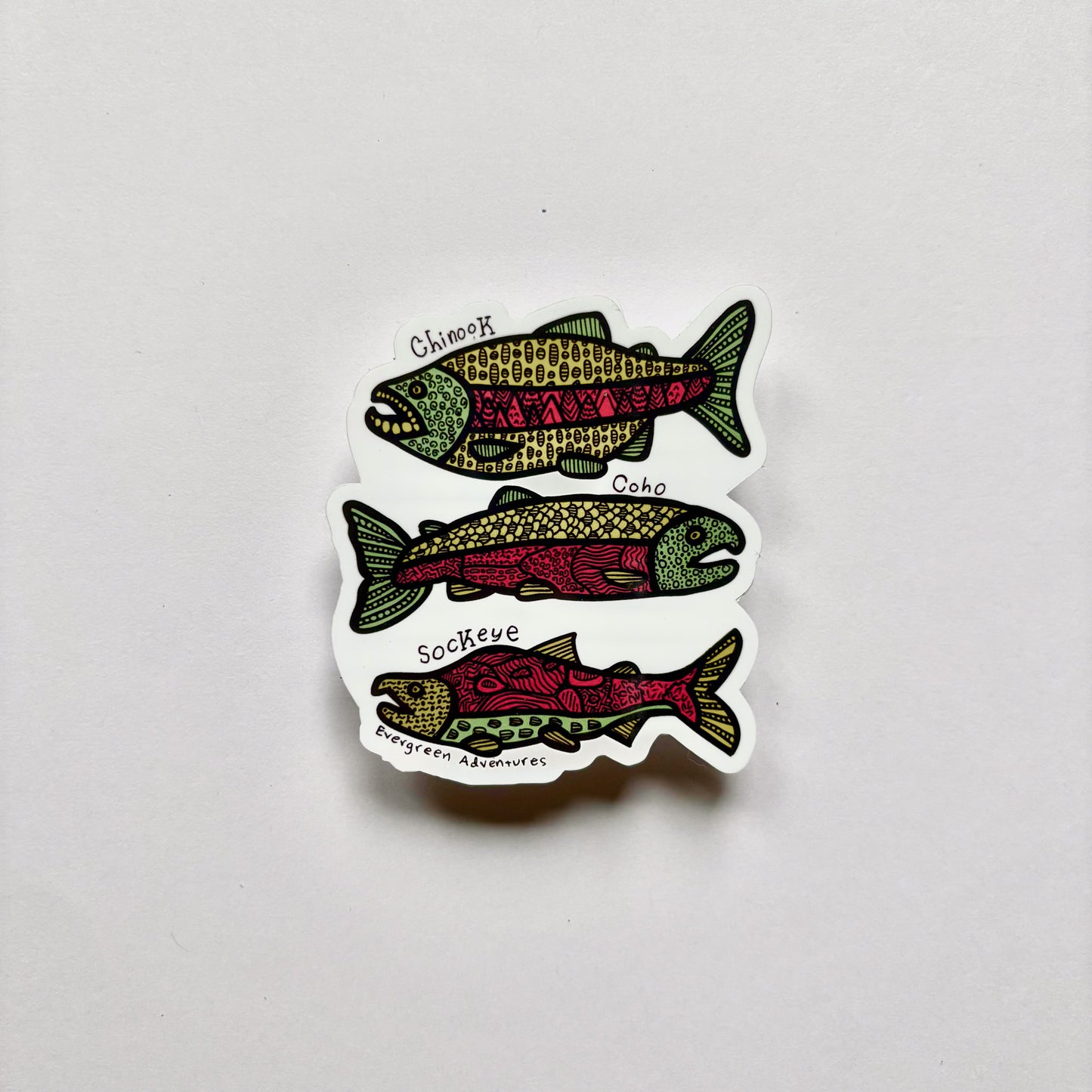 Salmon Sticker/Magnet