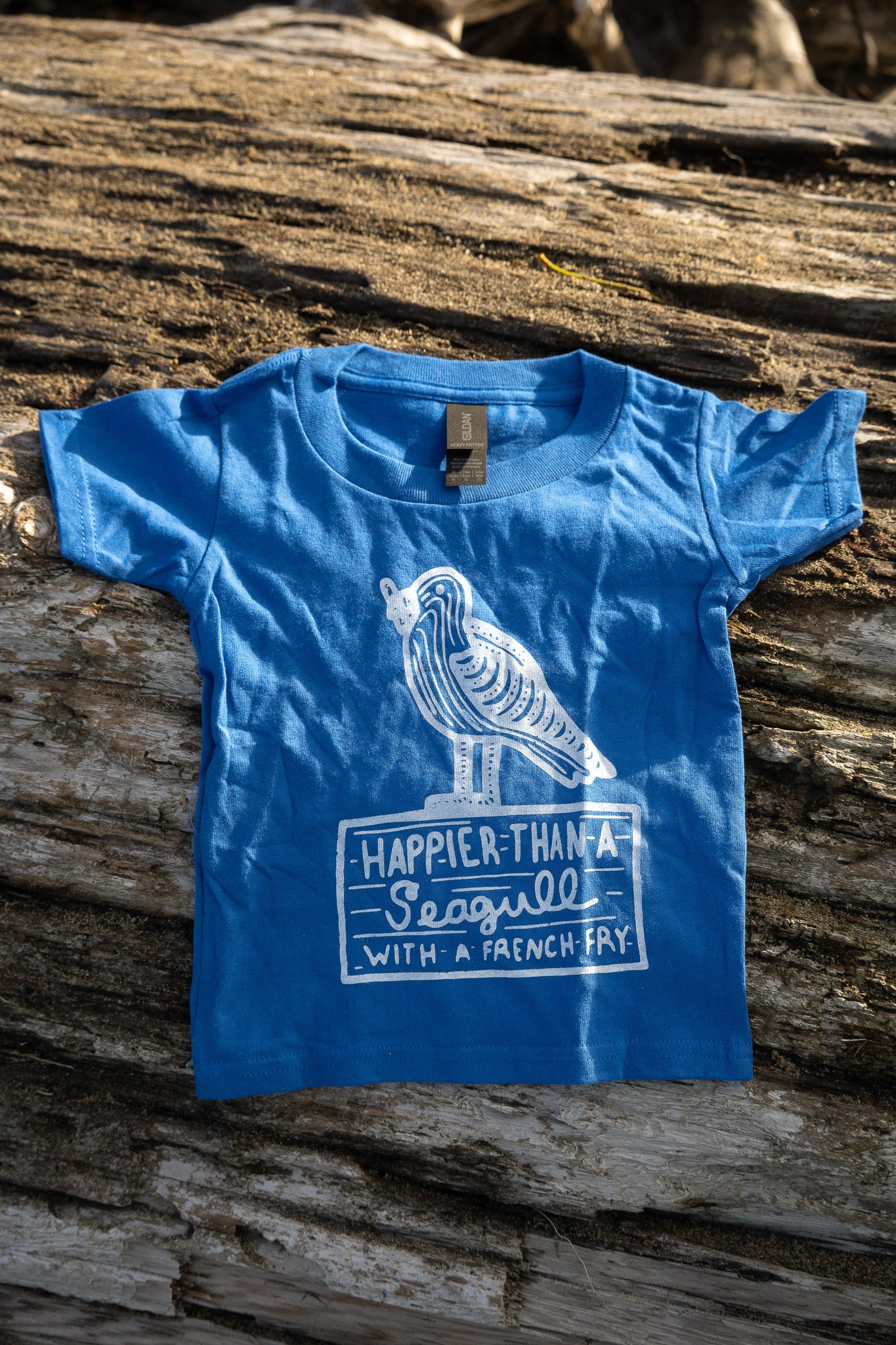 Happier than a Seagull Toddler Tshirt