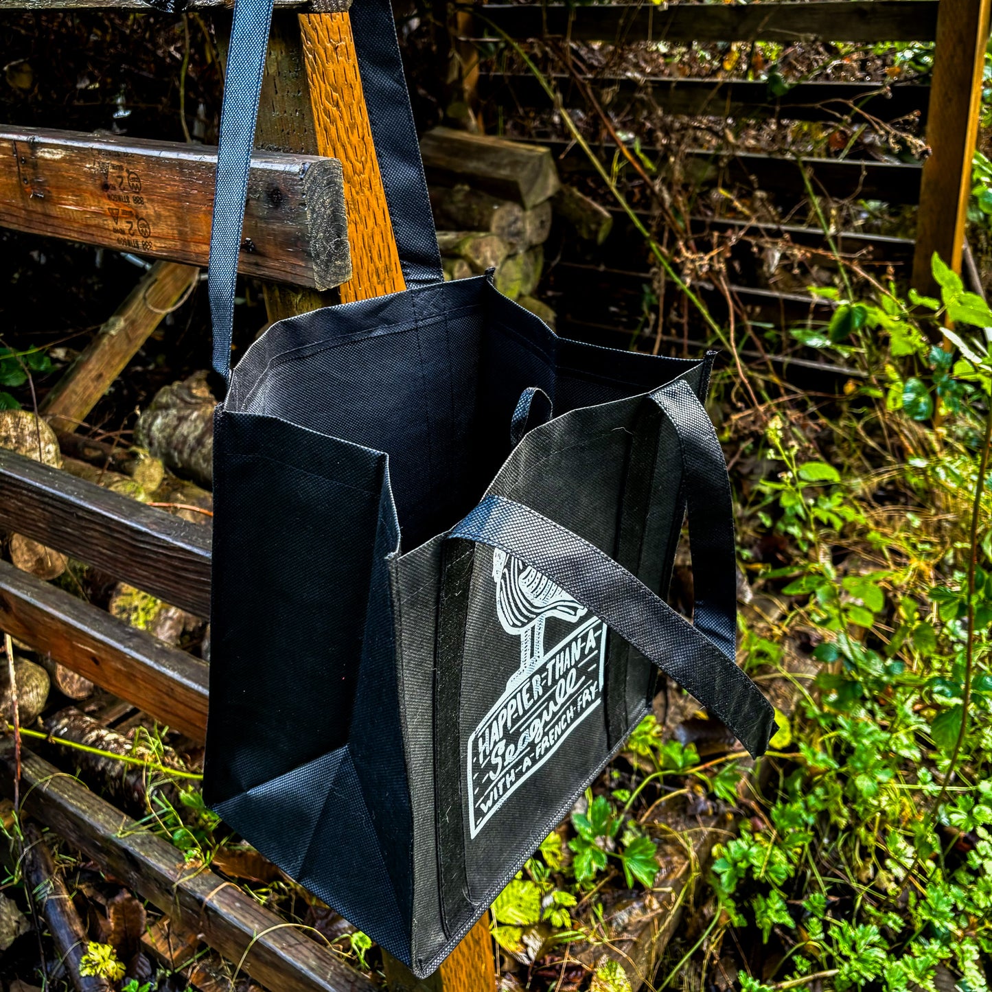 Black Seagull reusable shopping bag