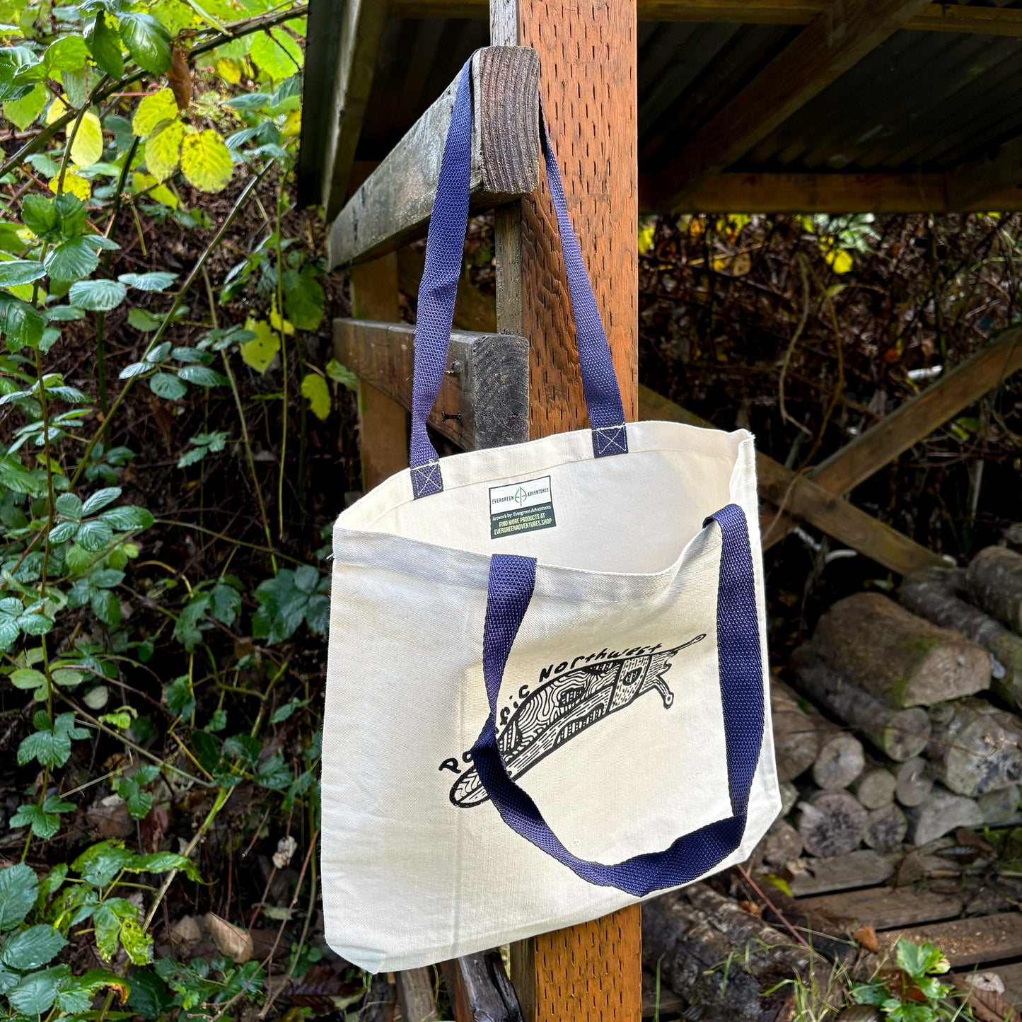 Banana Slug Canvas Tote Bag