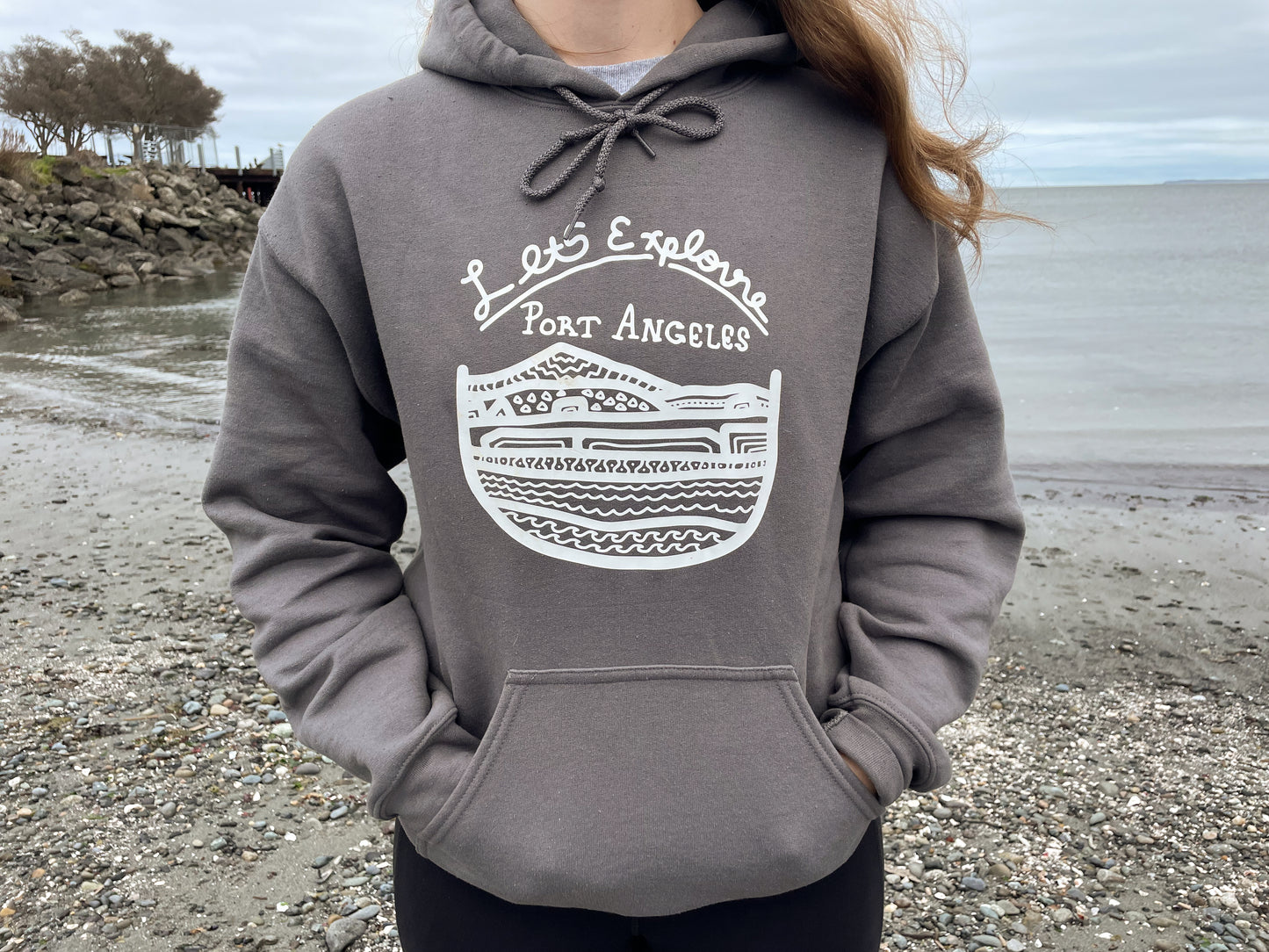 Port Angeles Grey Hoodie
