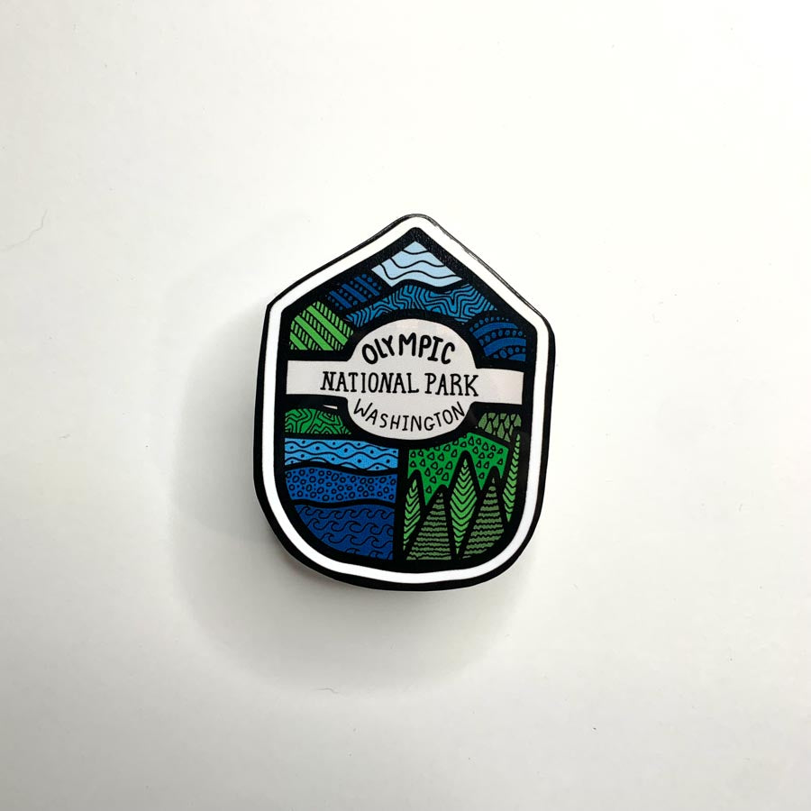 Olympic National Park Badge Sticker/Magnet