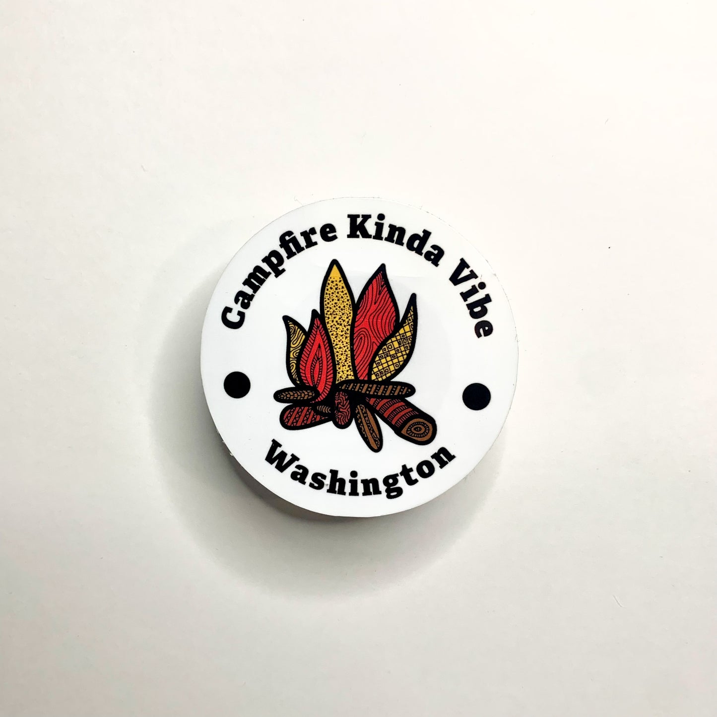 Camp Fire Kinda Vibe Sticker/Magnet
