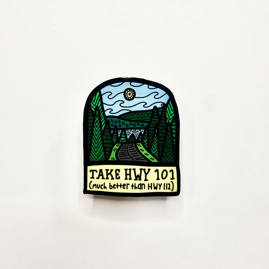 Highway 101 Sticker/Magnet