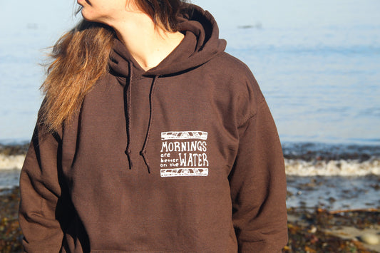 Brown Gildan Softstyle Sail Boat Hoodie