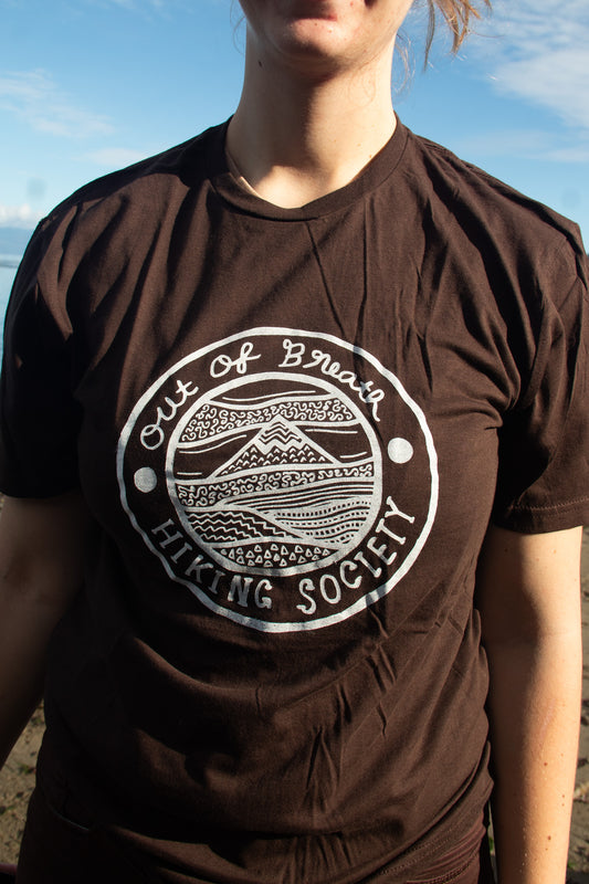 Brown Softsyle Gildan Hiking Society Tshirt