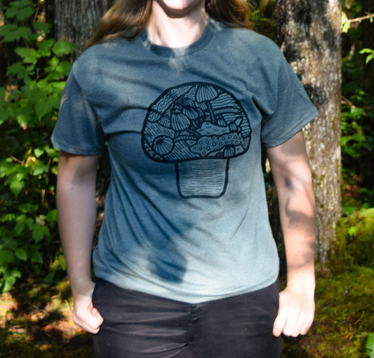 Heather Green Mushroom T-Shirt