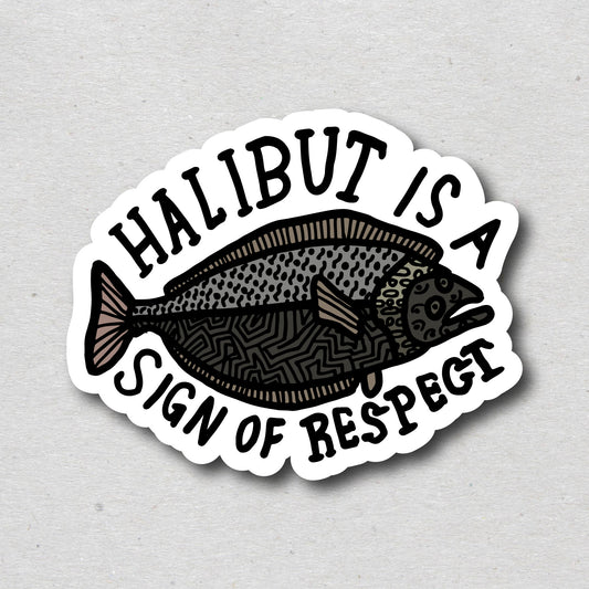 Halibut Sticker/Magnet