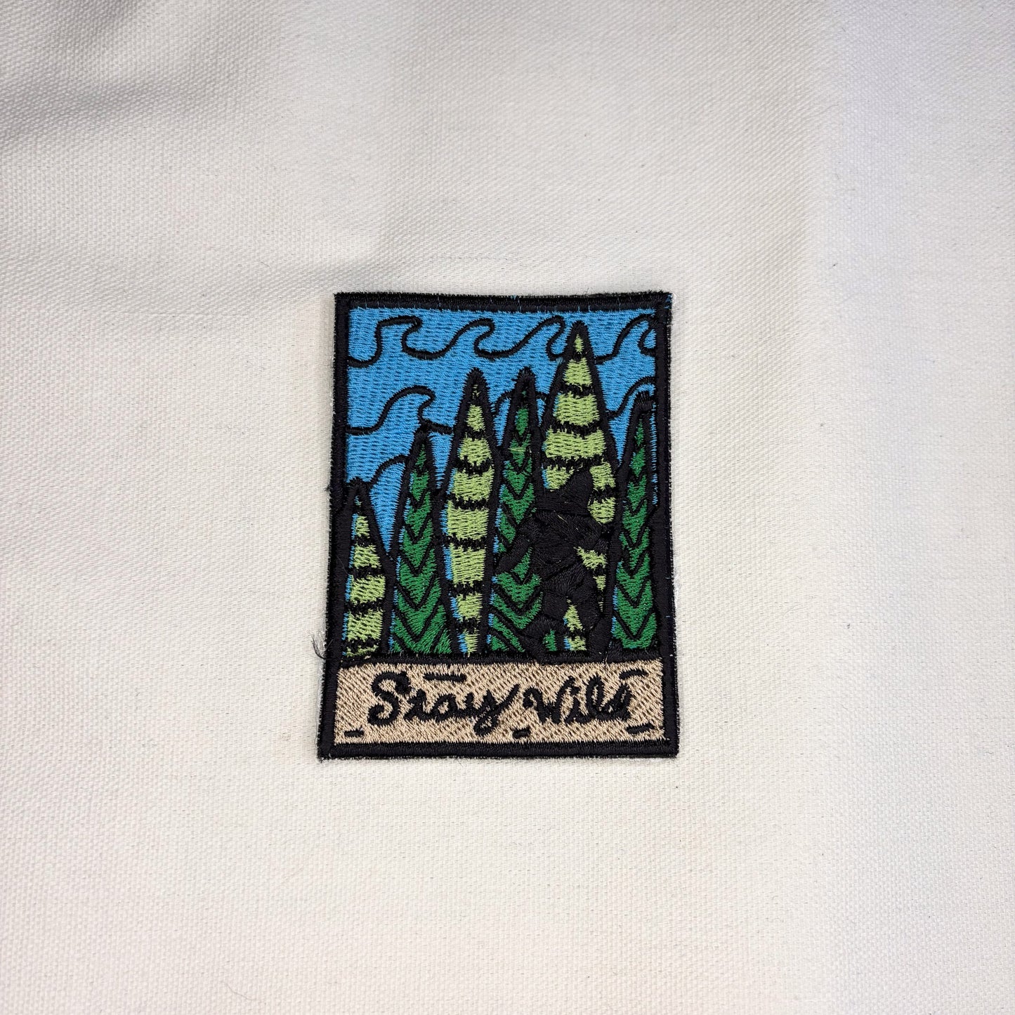 Stay Wild Bigfoot Embroidered Patch