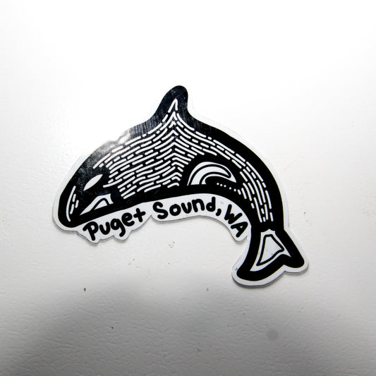 Puget Sound Orca Magnet