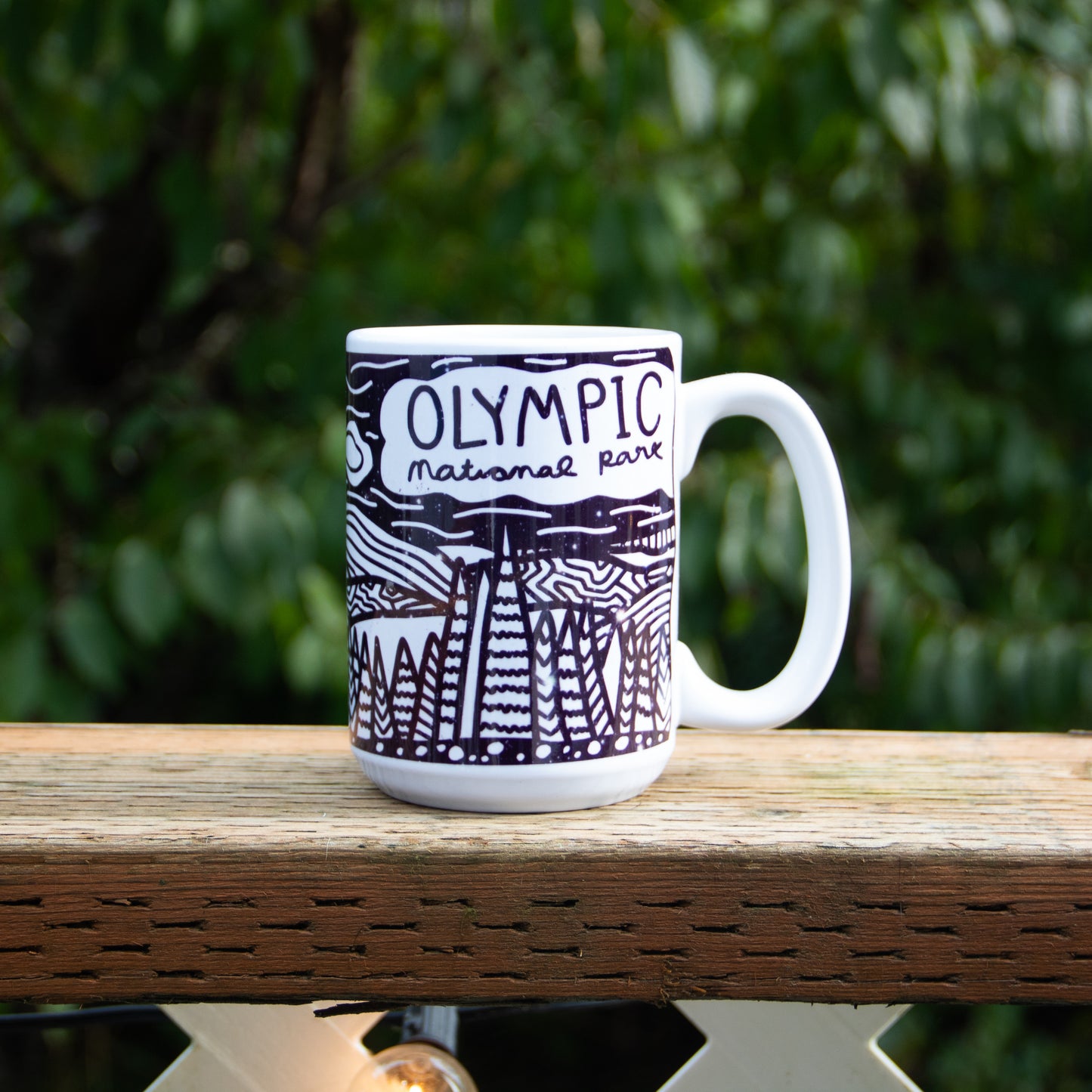 15oz Olympic National Park mug night sky