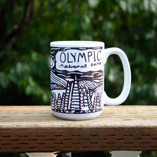 15oz Olympic National Park Mug Dark Galaxy