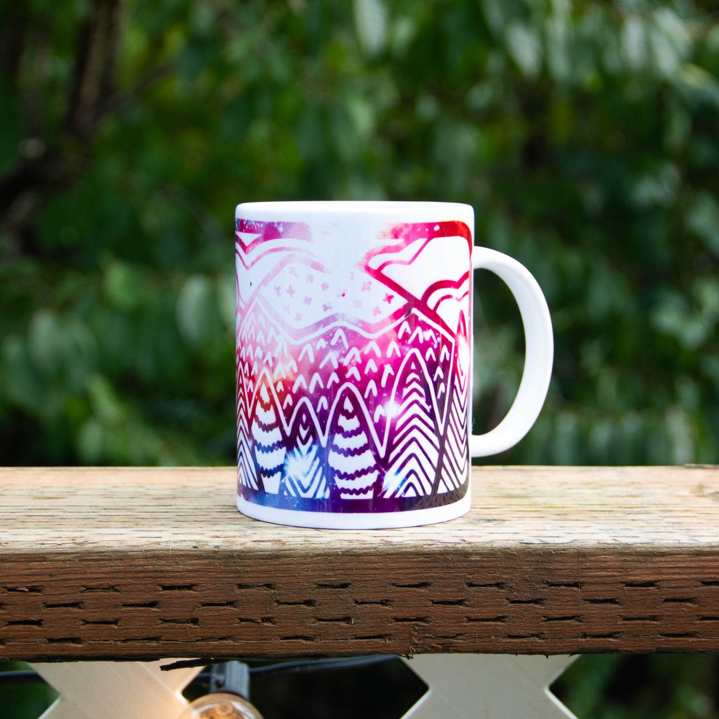 15oz Evergreen State Mug cotton purple galaxy