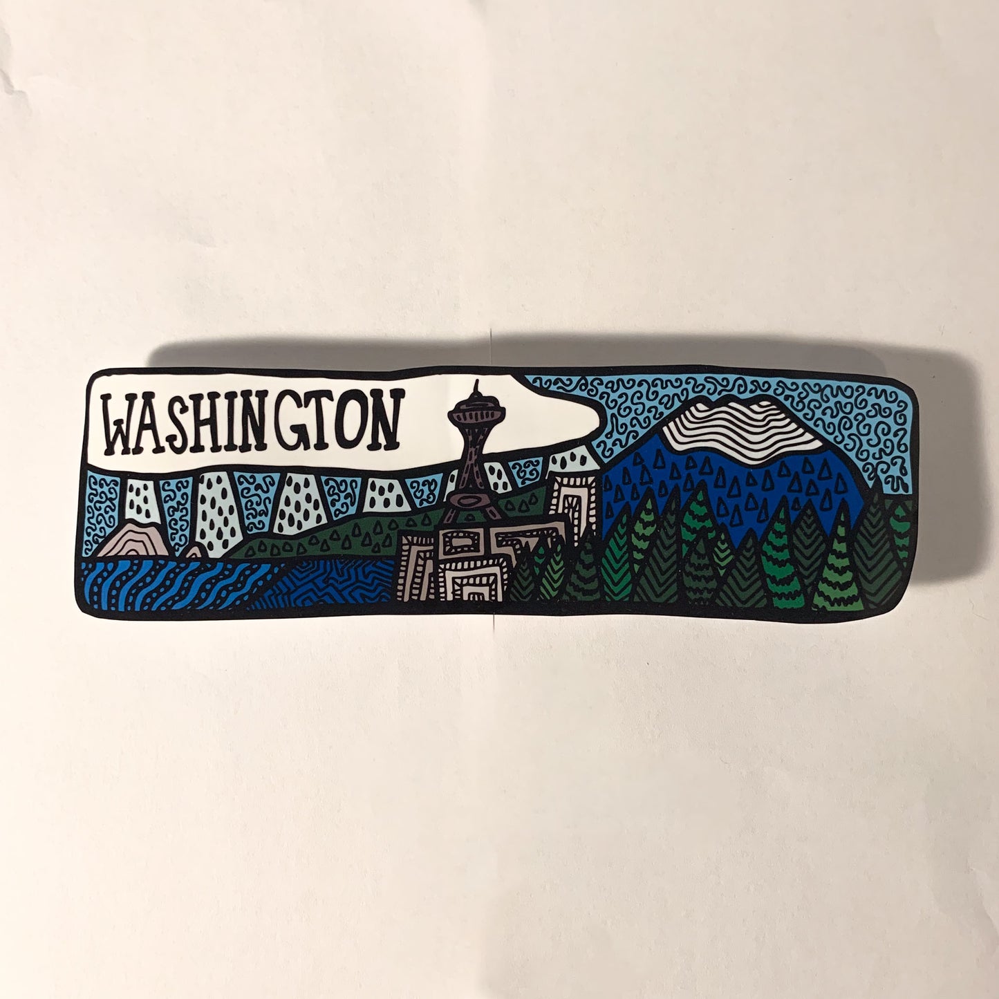 Washington Landscape Large Sticker