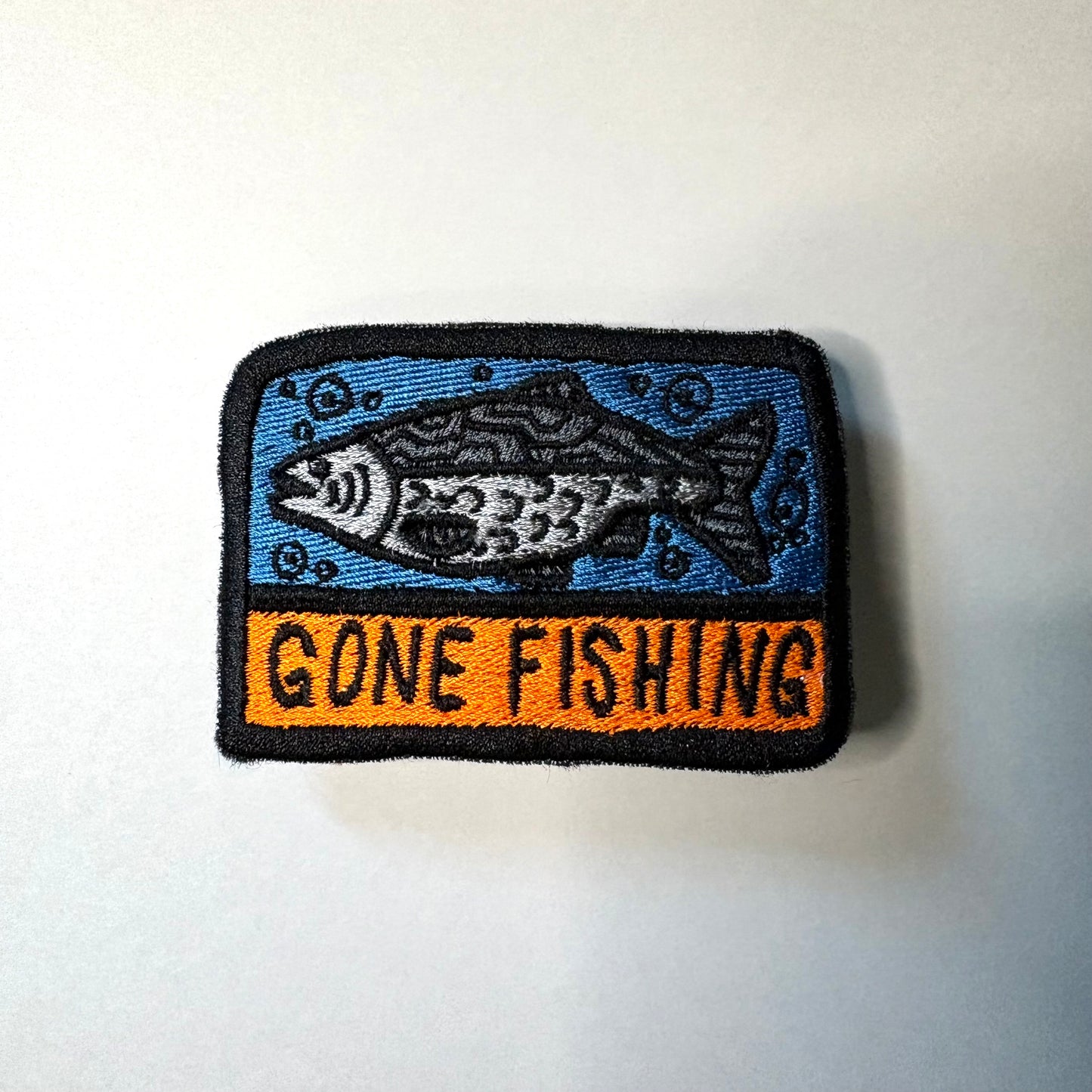 Gone Fishing - Embroidered Patch