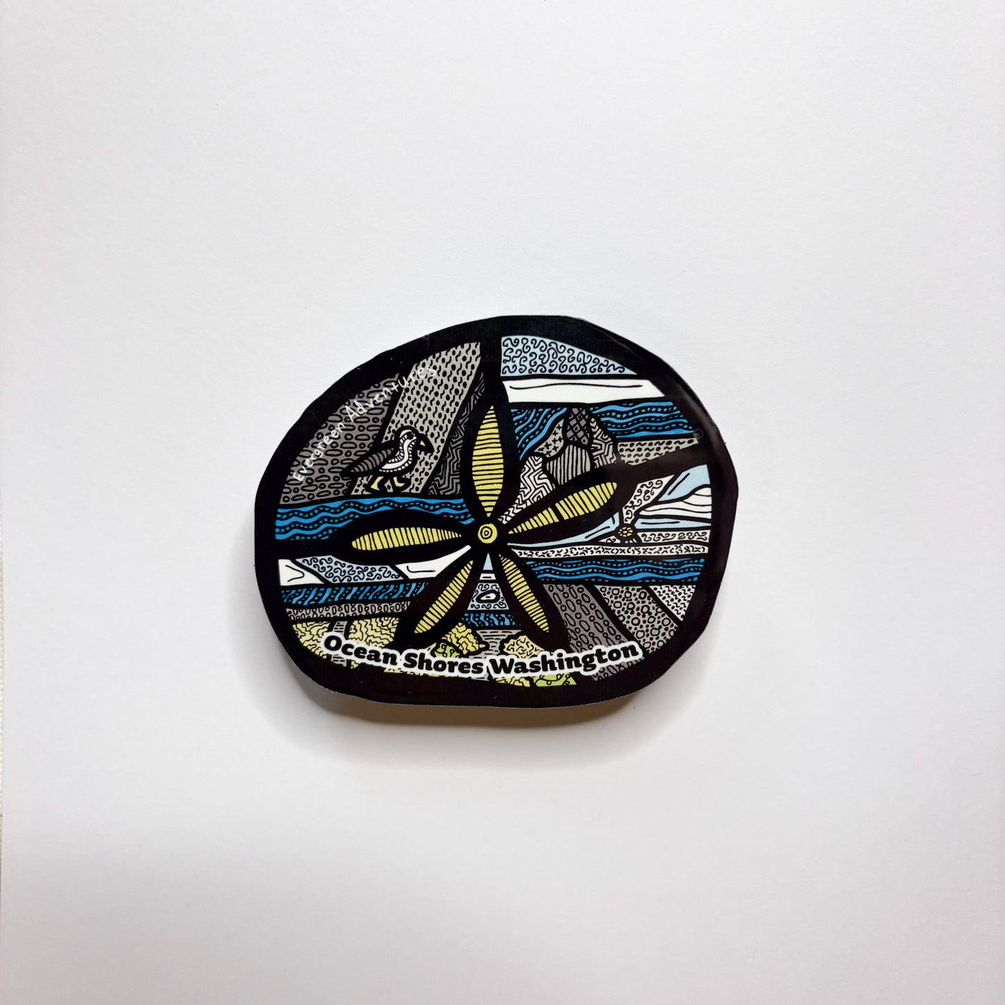 Ocean Shores Sand Dollar - Sticker/Magnet