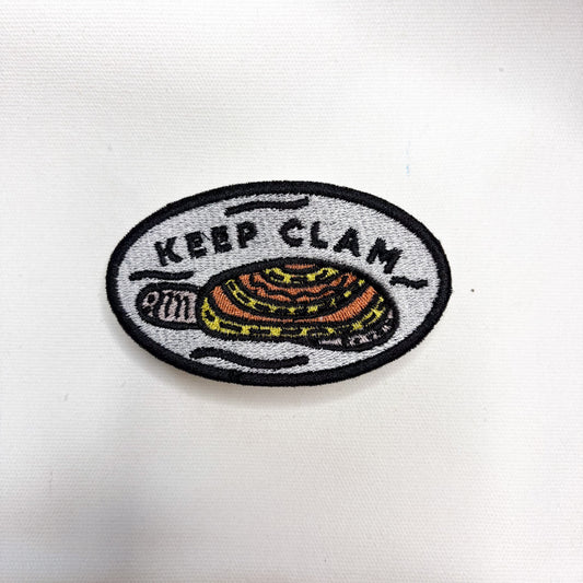 Keep Clam - Embroidered Patch
