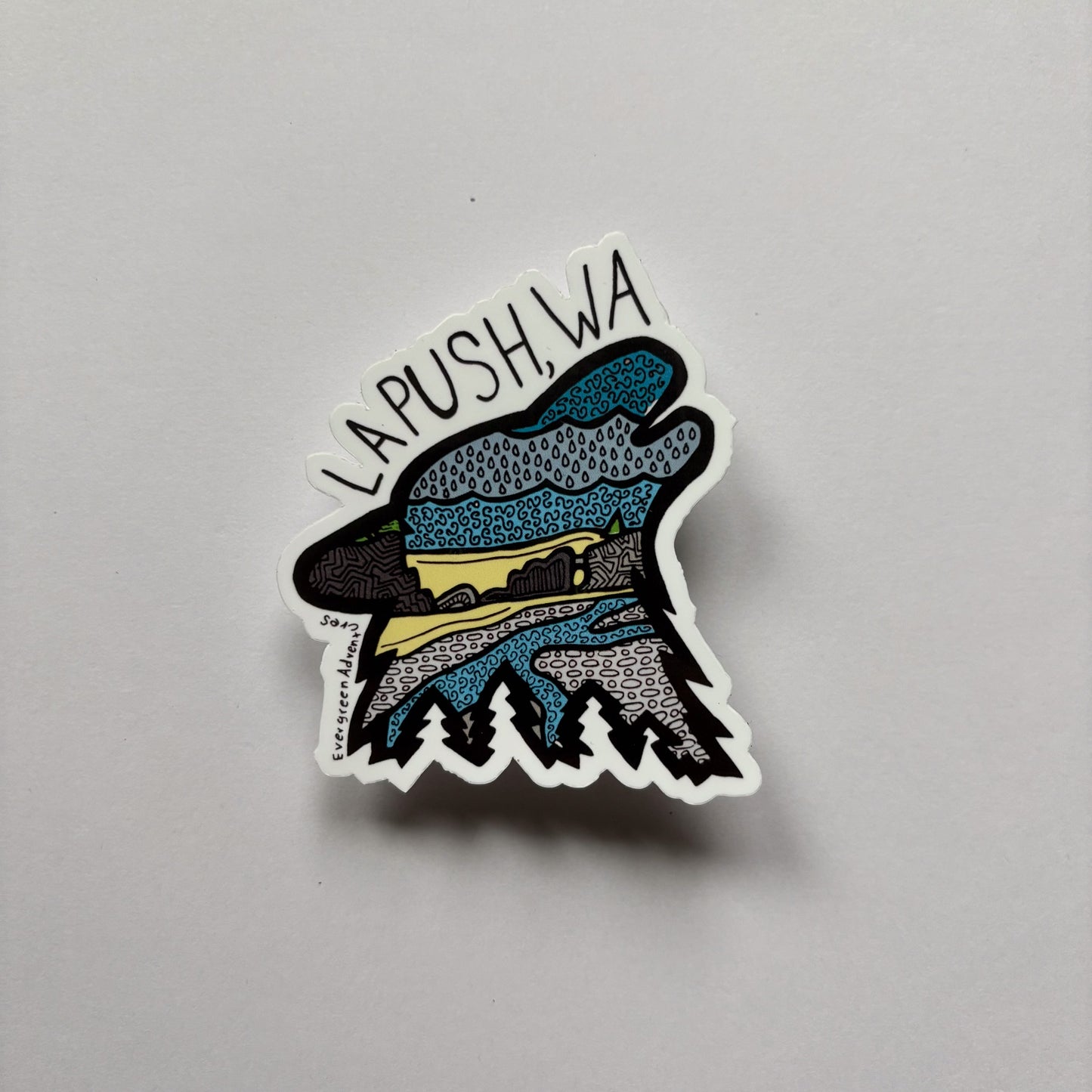 Lapush Wolf Sticker/Magnet