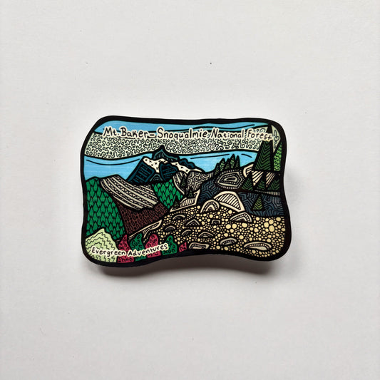 Mt. Baker Snoqualmie National Forest Sticker/Magnet