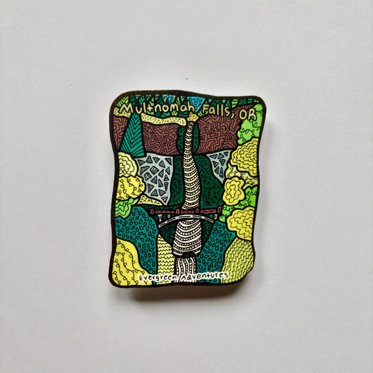 Multnomah Falls Sticker/Magnet