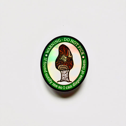 Morel Mushroom Sticker/Magnet