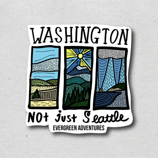 Not Just Seattle Sticker/Magnet