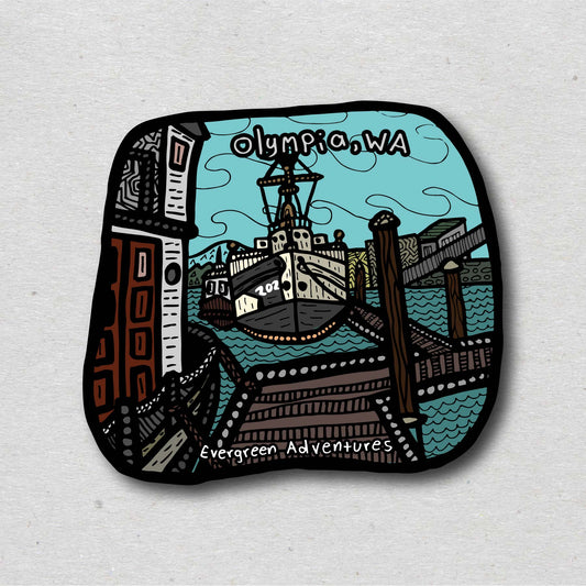 Olympia Harbor Sticker/Magnet