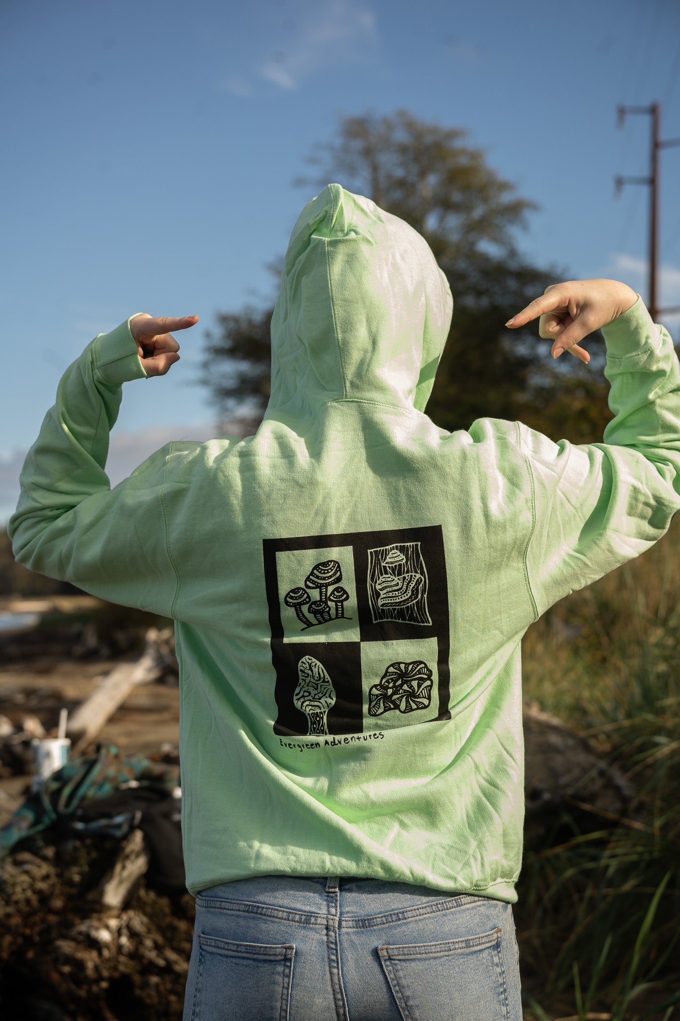 Pacific Northwest Fungi Hoodie