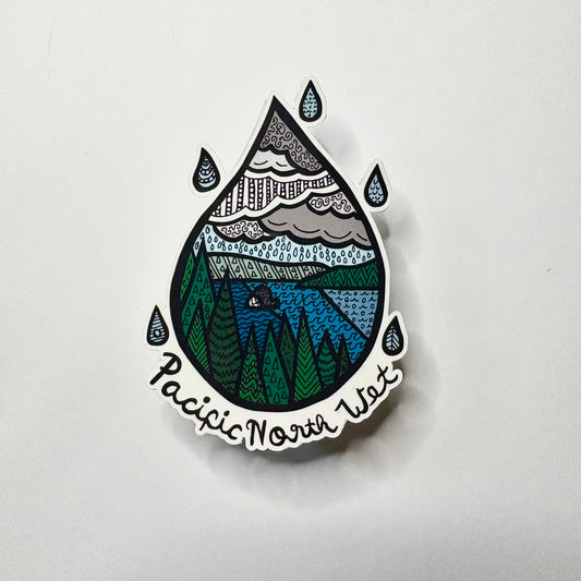 Pacific North Wet Sticker/Magnet