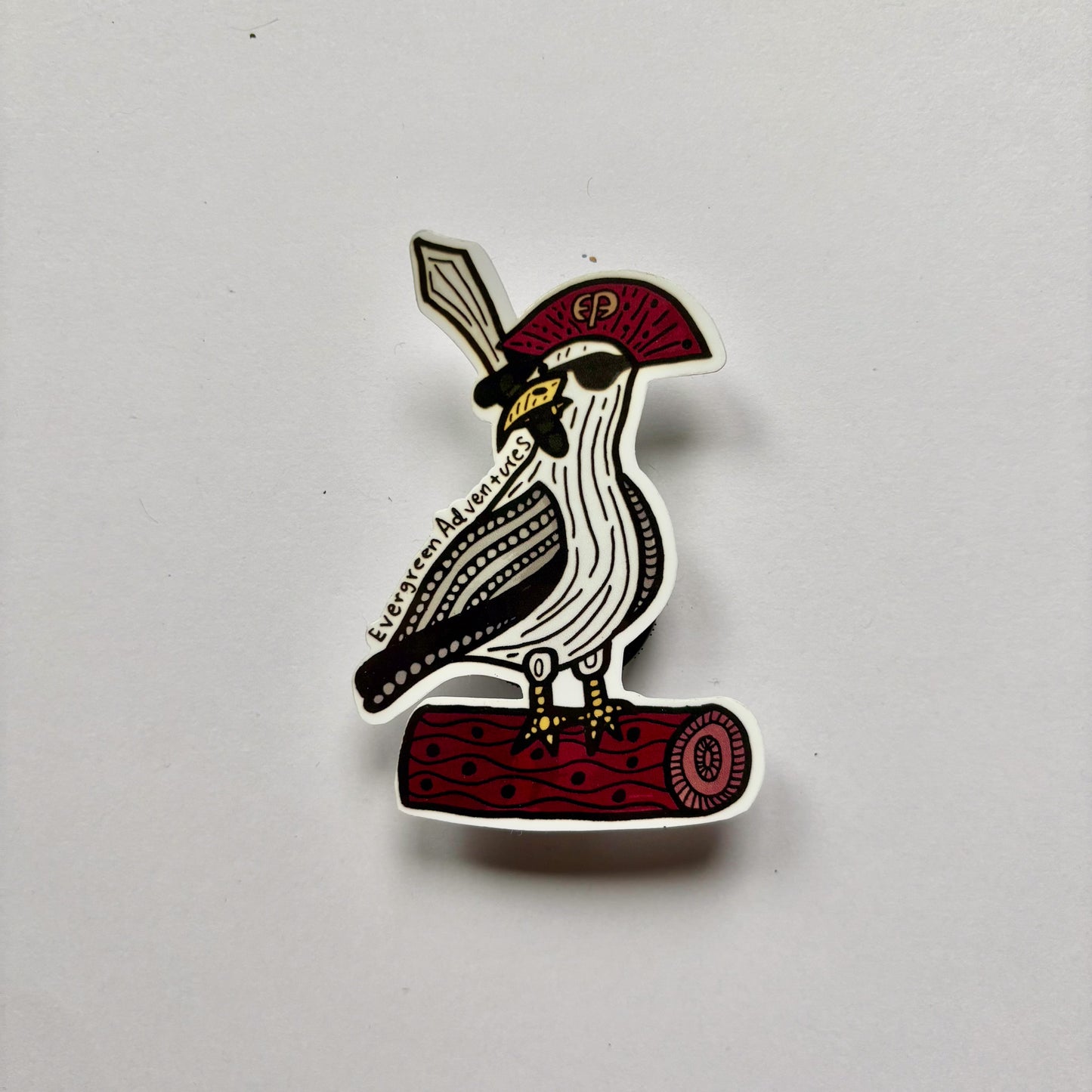 Pirate Seagull Sticker/Magnet