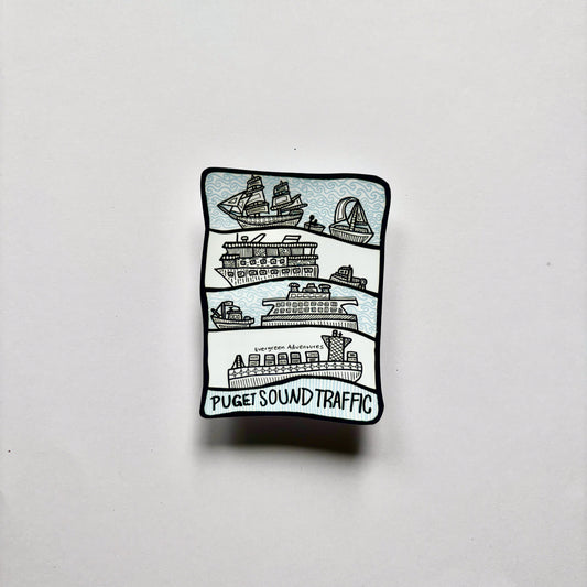 Puget Sound Traffic Sticker/Magnet
