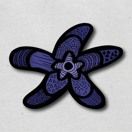 Purple Starfish Sticker/Magnet