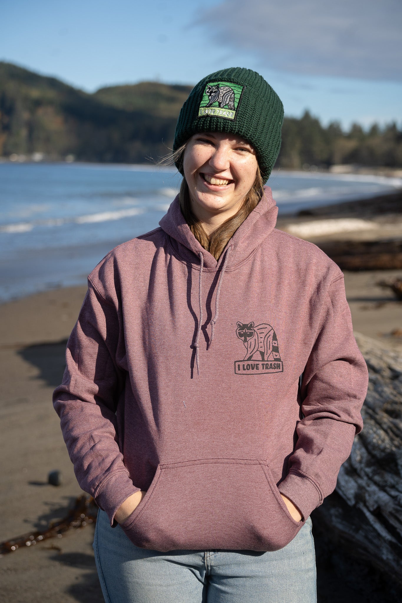 I love Trash Raccoon Hoodie