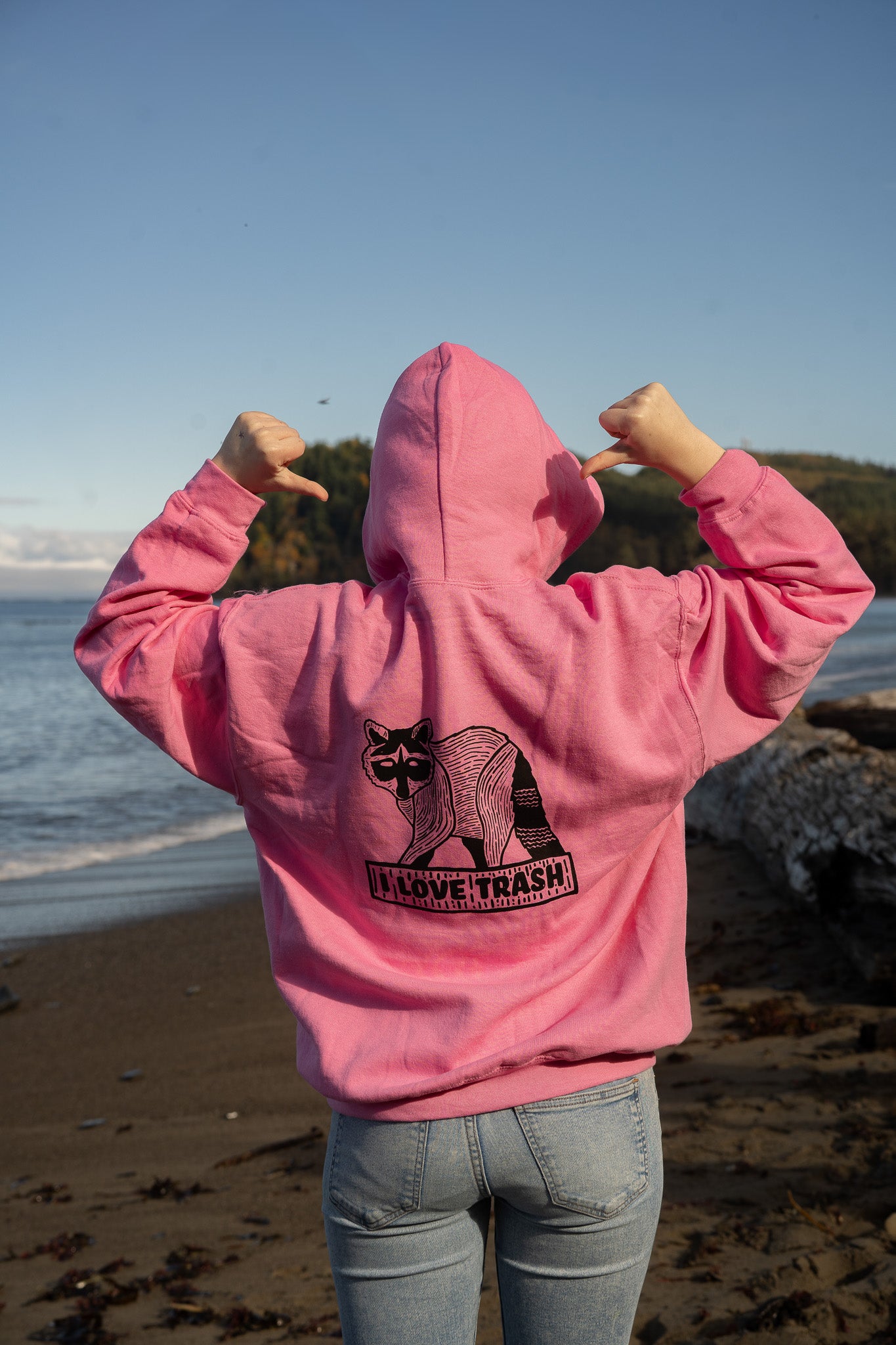 I love Trash Raccoon Hoodie