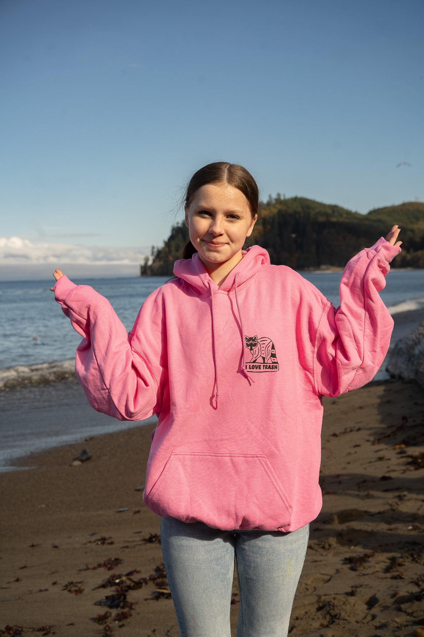 I love Trash Raccoon Hoodie